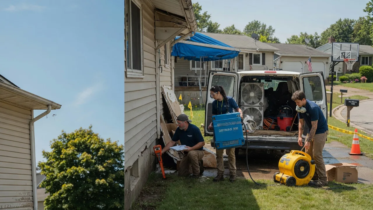 Ceiling Leak Cleanup in New Albany, IN near me